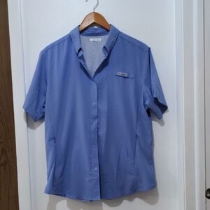 VGUC Columbia Omni-Shade Snap Closure Short Sleeve Shirt